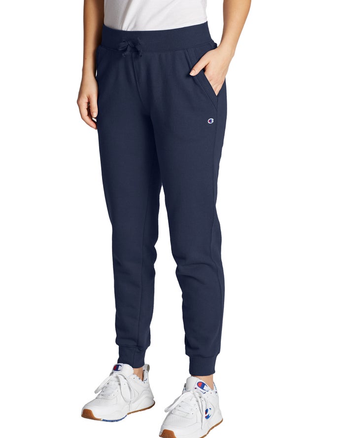 Jogger Champion Mujer - Powerblend Fleece ( Azul Marino ) 0164289-KT